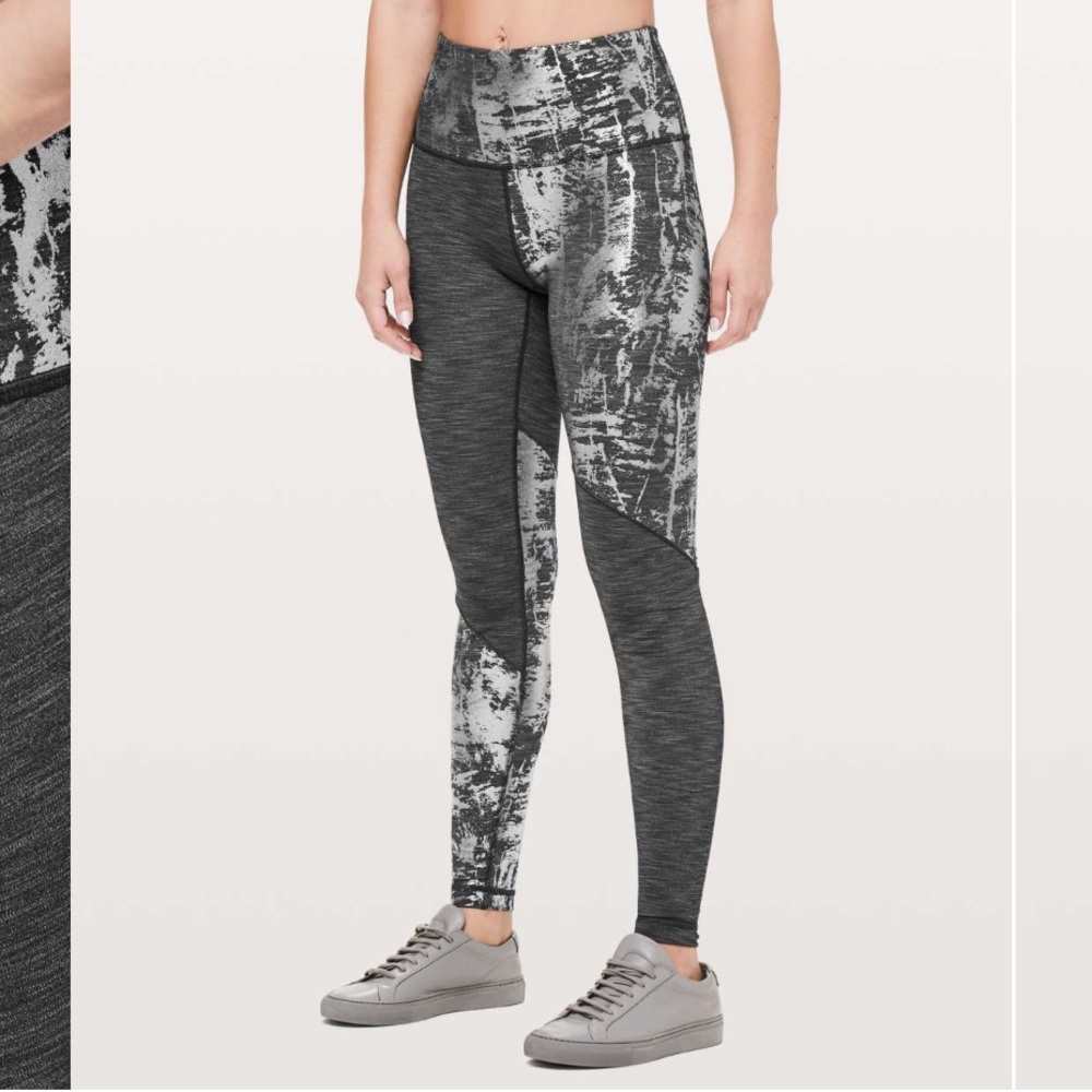 Lululemon Wunder‎ Under High-Rise Tight 28"
Heathered Black/Crinkle Brindle Foil